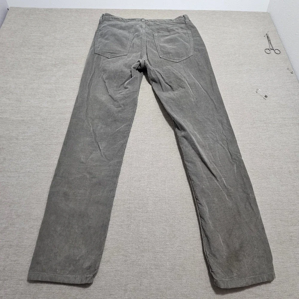 Banana Republic Traveler Corduroy Pants 30x30 Grey Straight Leg 744274-02